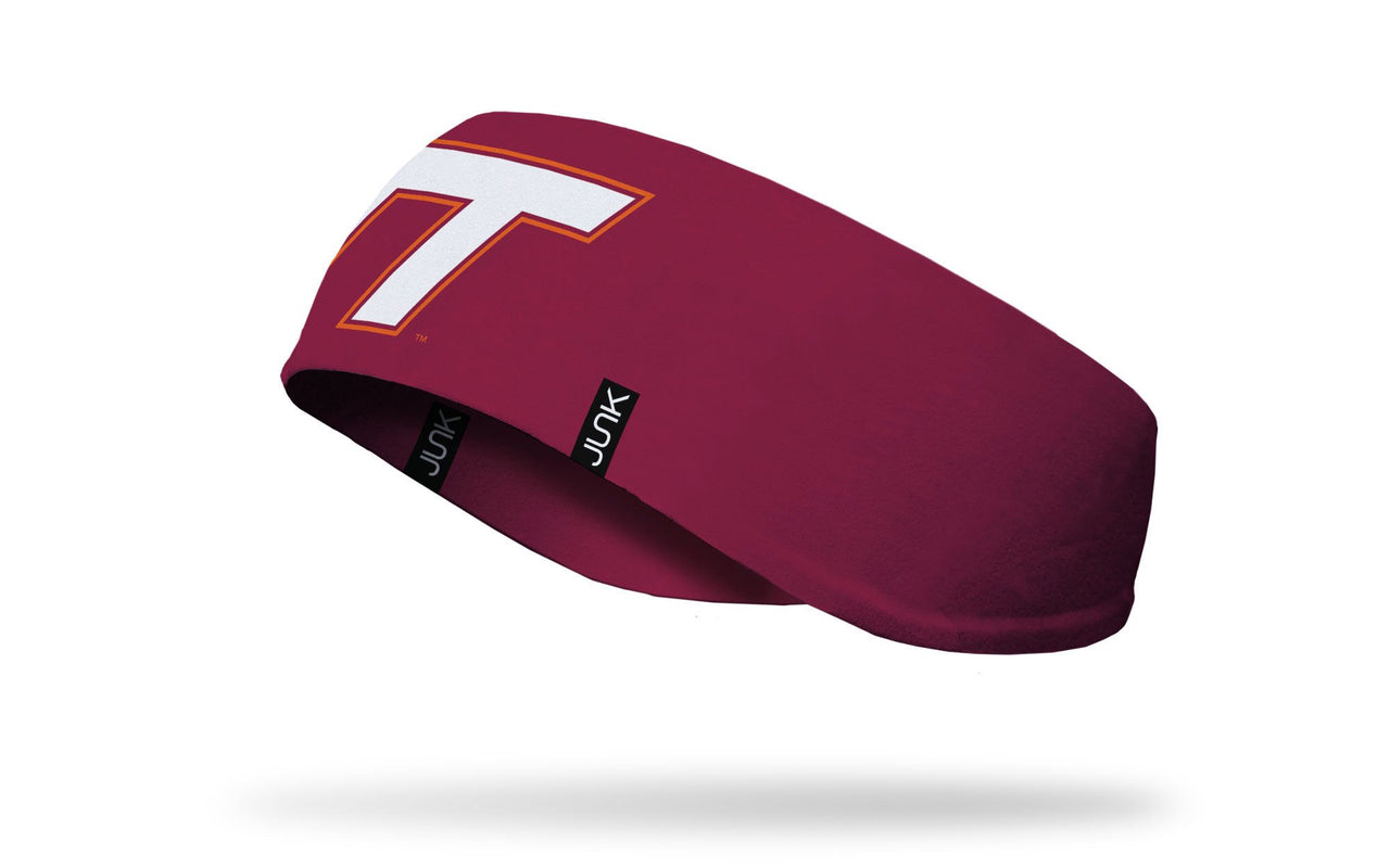 Virginia Tech: Logo Maroon Ear Warmer - View 1