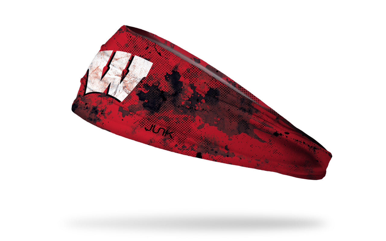 University of Wisconsin: Grunge Cardinal Big Bang Lite Headband - View 1