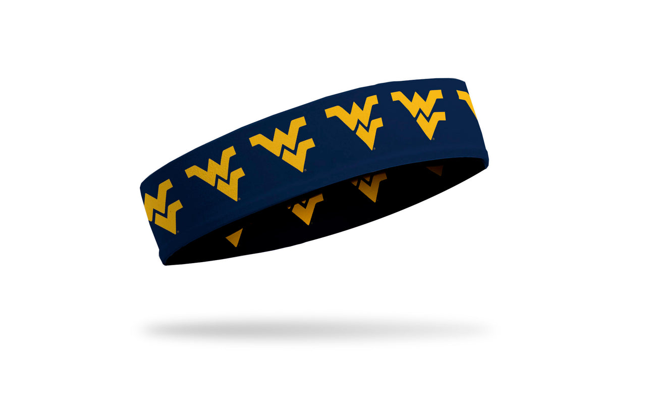 West Virginia University: Logo Blue Baller Headband - View 2