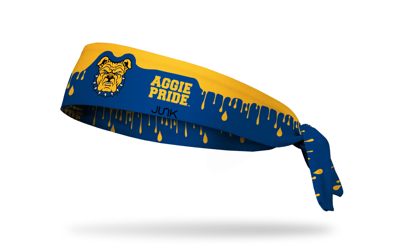 North Carolina A&T: Drip Tie Headband - View 1