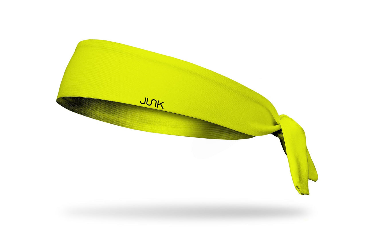 Neon Yellow Tie Headband