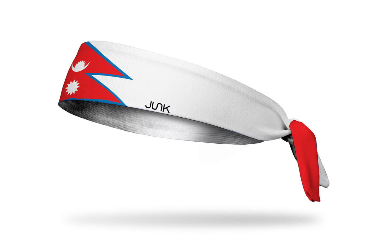Nepal Flag Flex Tie Headband - View 2