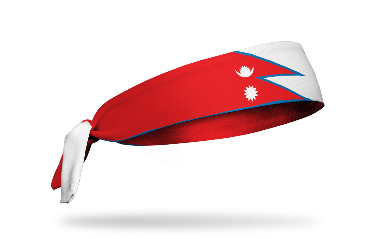 Nepal Flag Flex Tie Headband - View 1