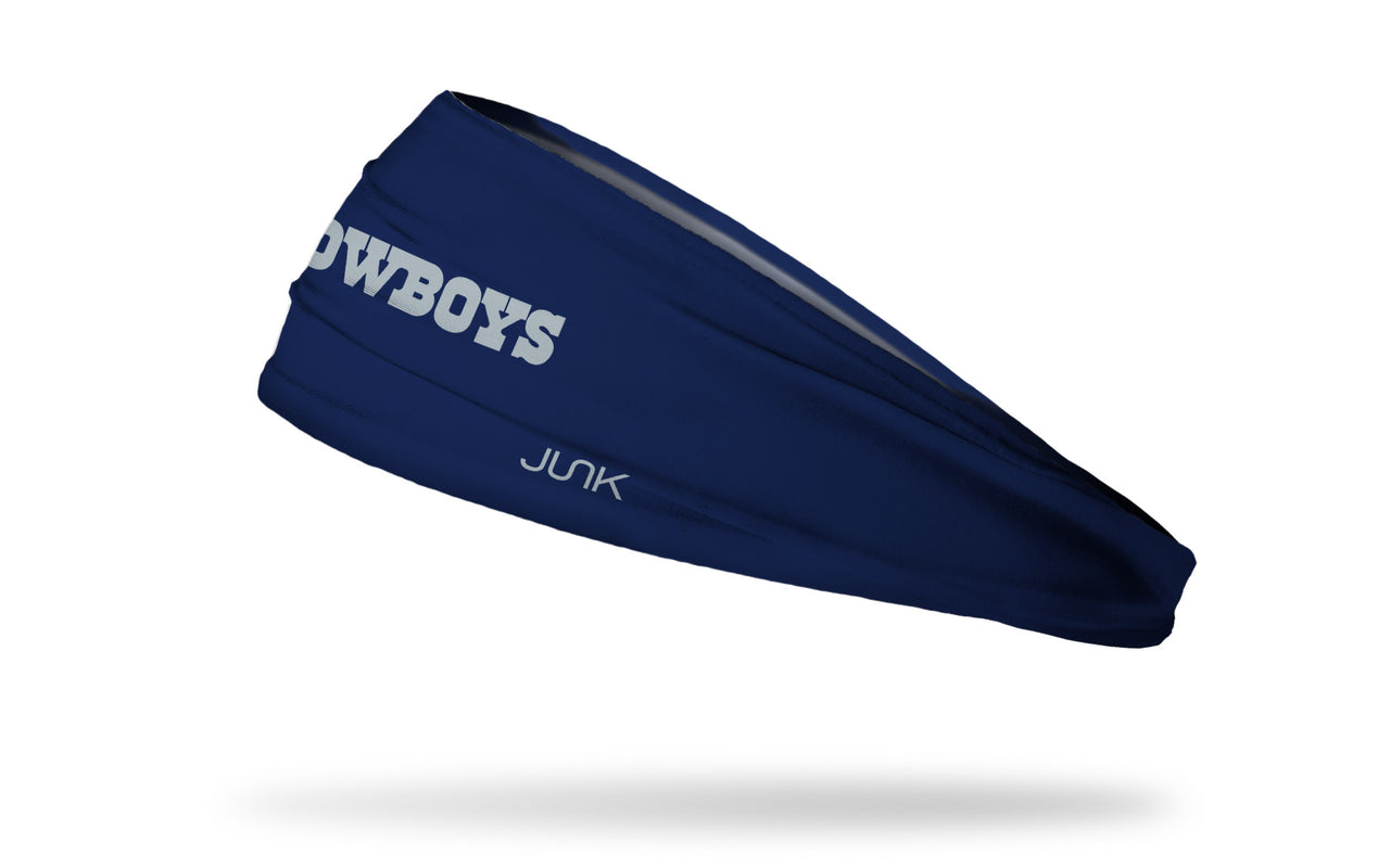 Dallas Cowboys: Wordmark Navy Big Bang Lite Headband - View 2