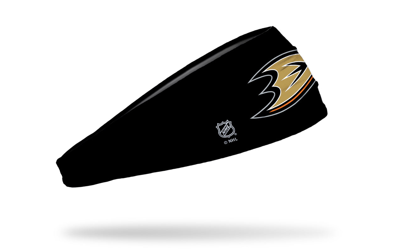 Anaheim Ducks: Logo Black Headband
