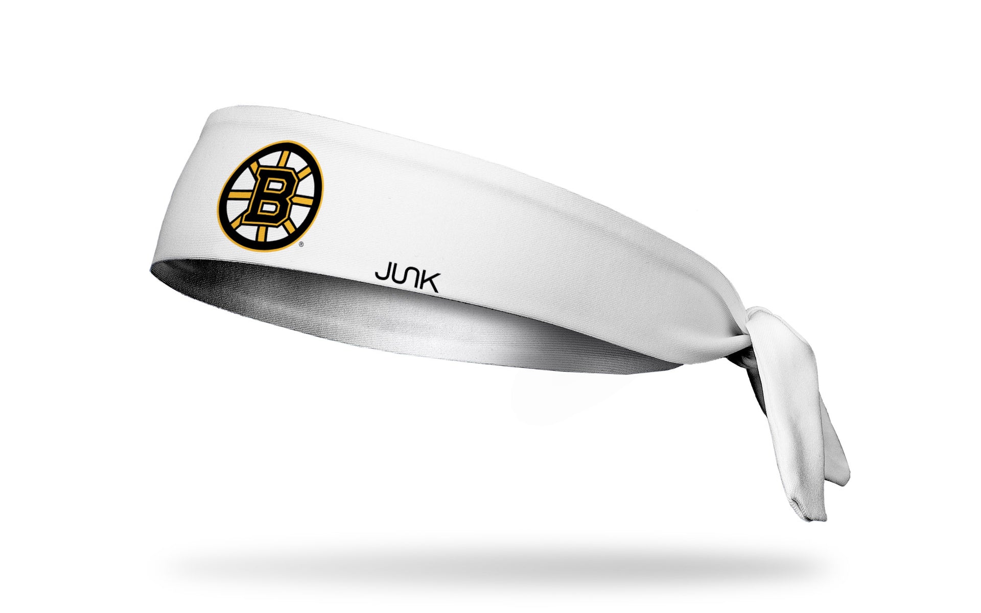 Boston Bruins: Logo White Tie Headband - View 1