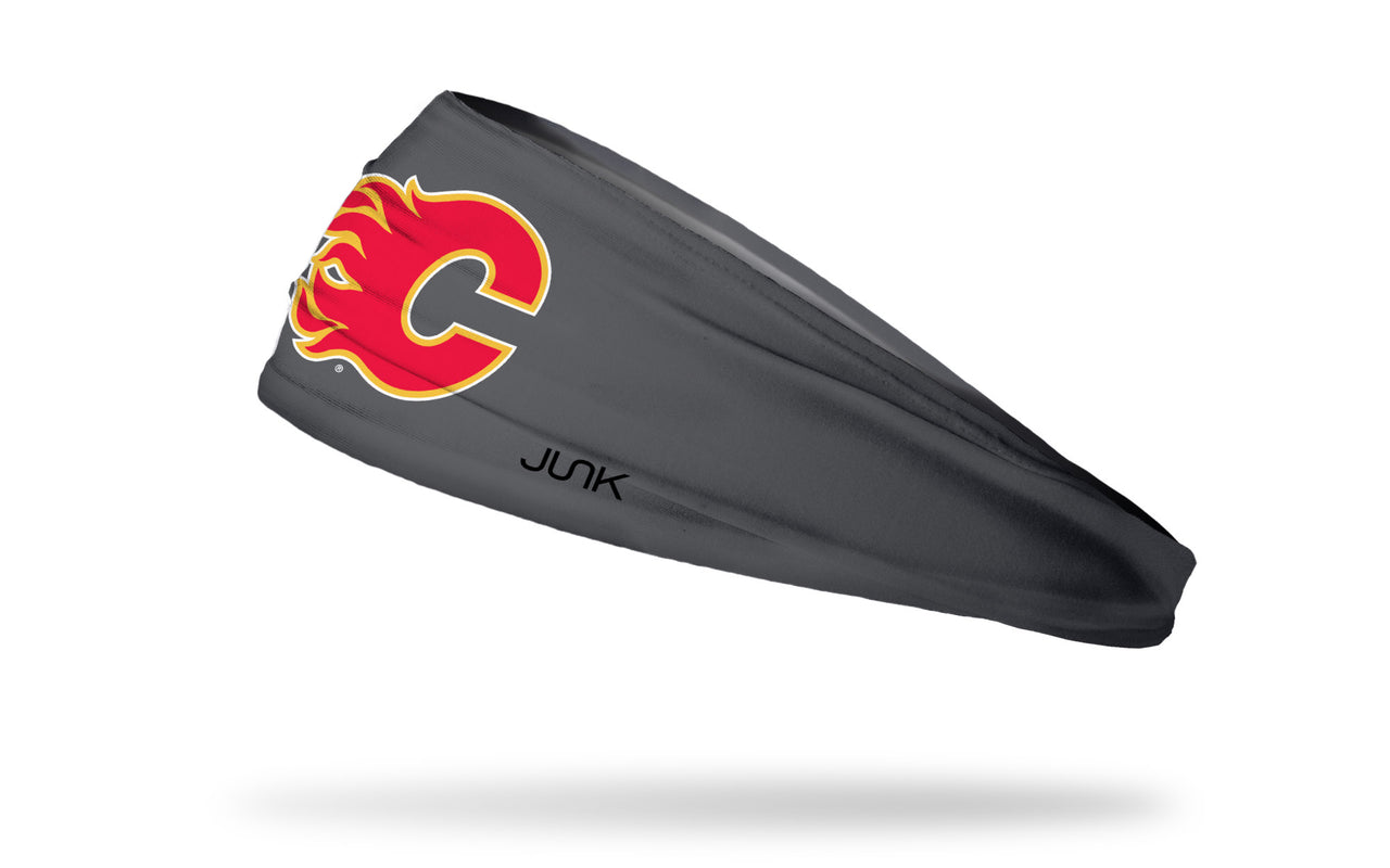 Calgary Flames: Logo Gray Headband