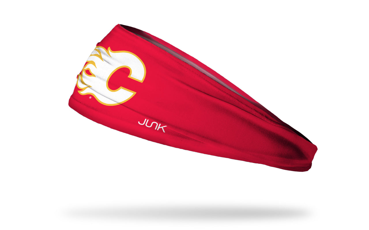 Calgary Flames: Logo Red Headband - View 1