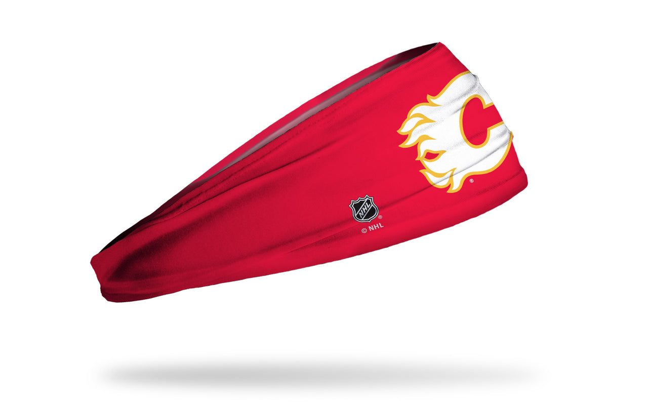 Calgary Flames: Logo Red Headband - View 2