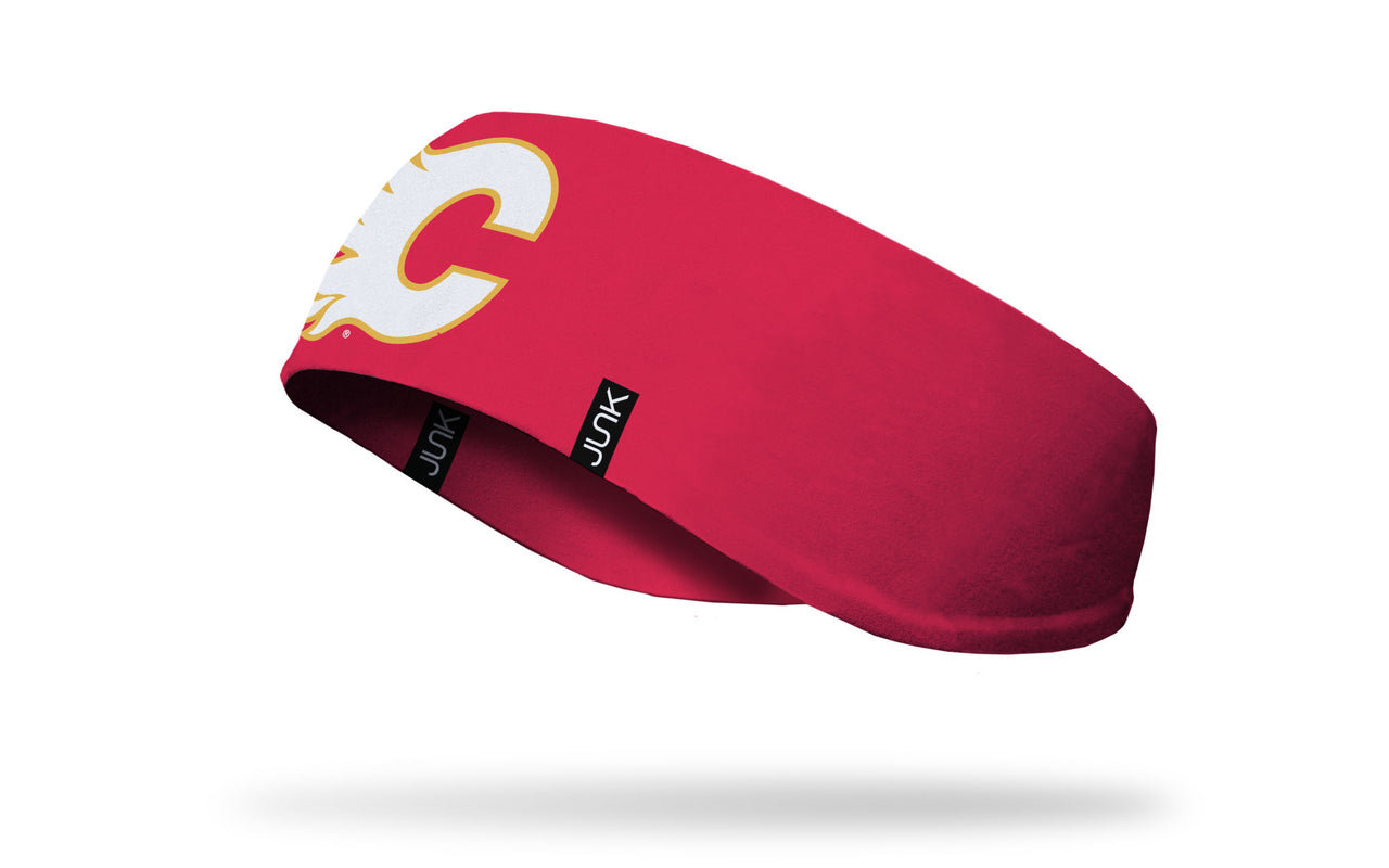 Calgary Flames: Logo Red Ear Warmer - View 1