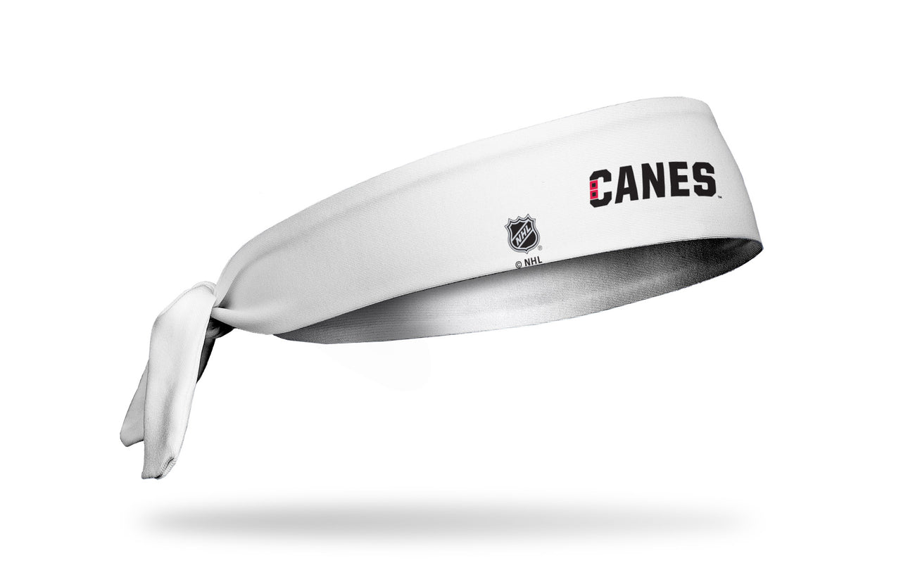 Carolina Hurricanes: Logo White Tie Headband