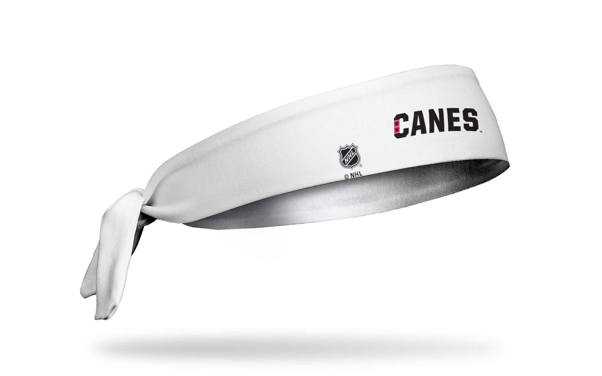 Carolina Hurricanes: Logo White Tie Headband - View 2