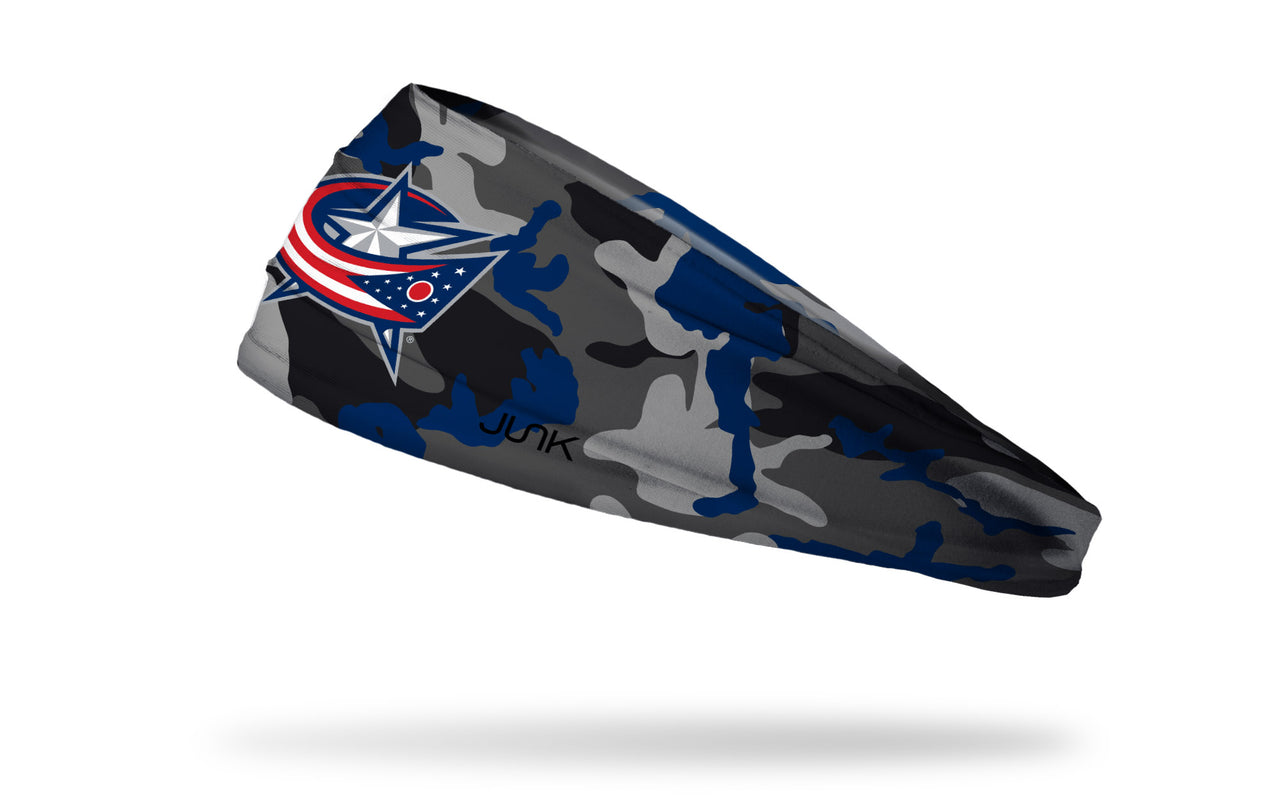 Columbus Blue Jackets: Camo Pop Big Bang Lite Headband - View 1