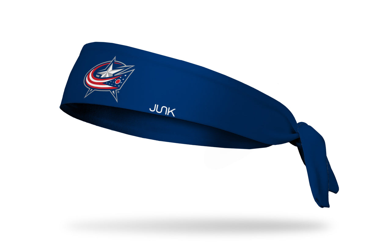 Columbus Blue Jackets: Logo Blue Tie Headband - View 1