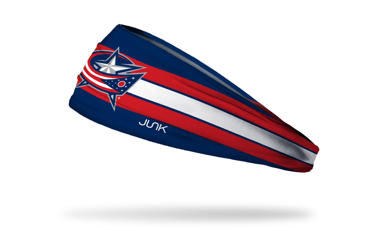 Columbus Blue Jackets: Stripe Big Bang Lite Headband - View 1