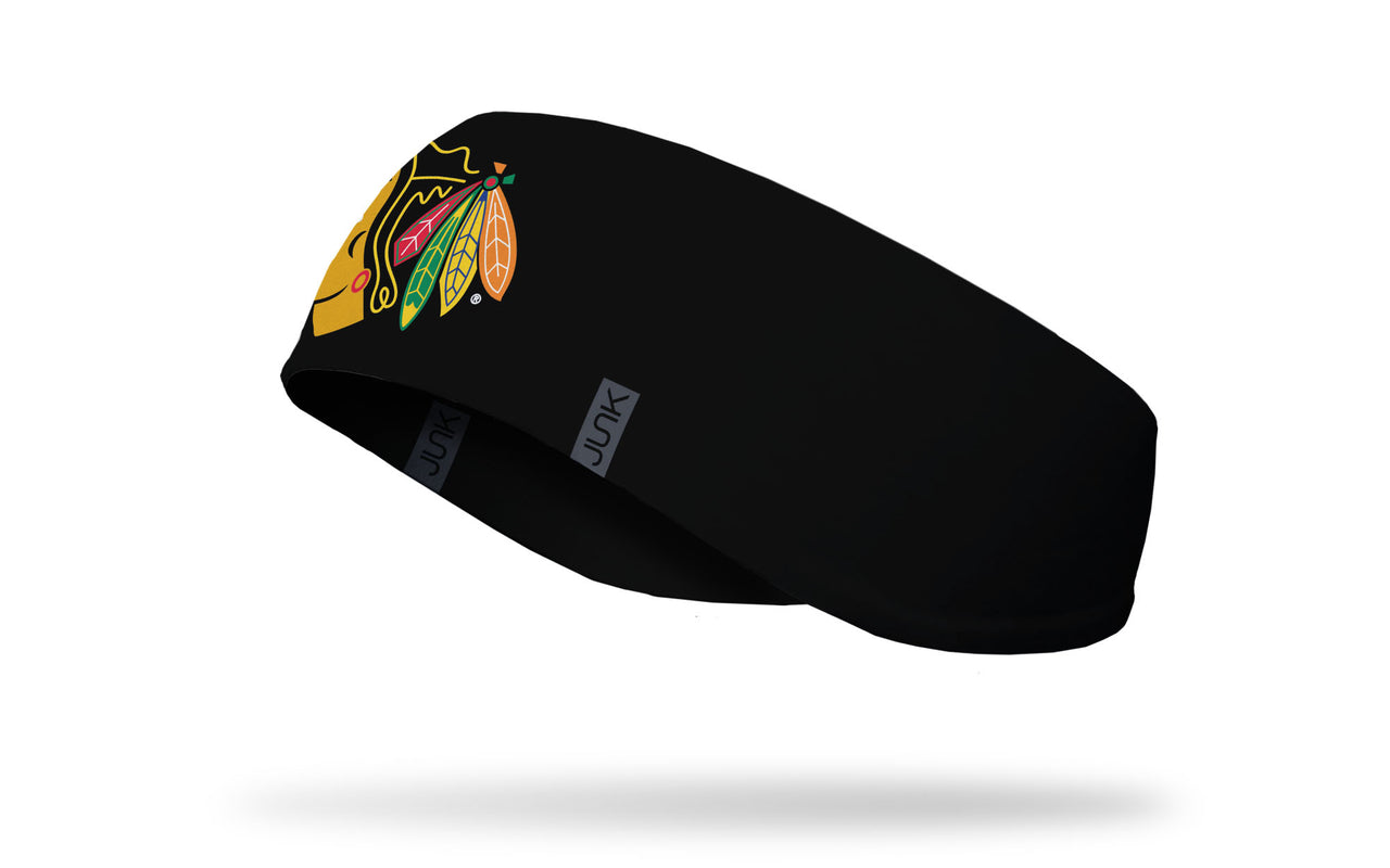 Chicago Blackhawks: Logo Black Ear Warmer - View 2