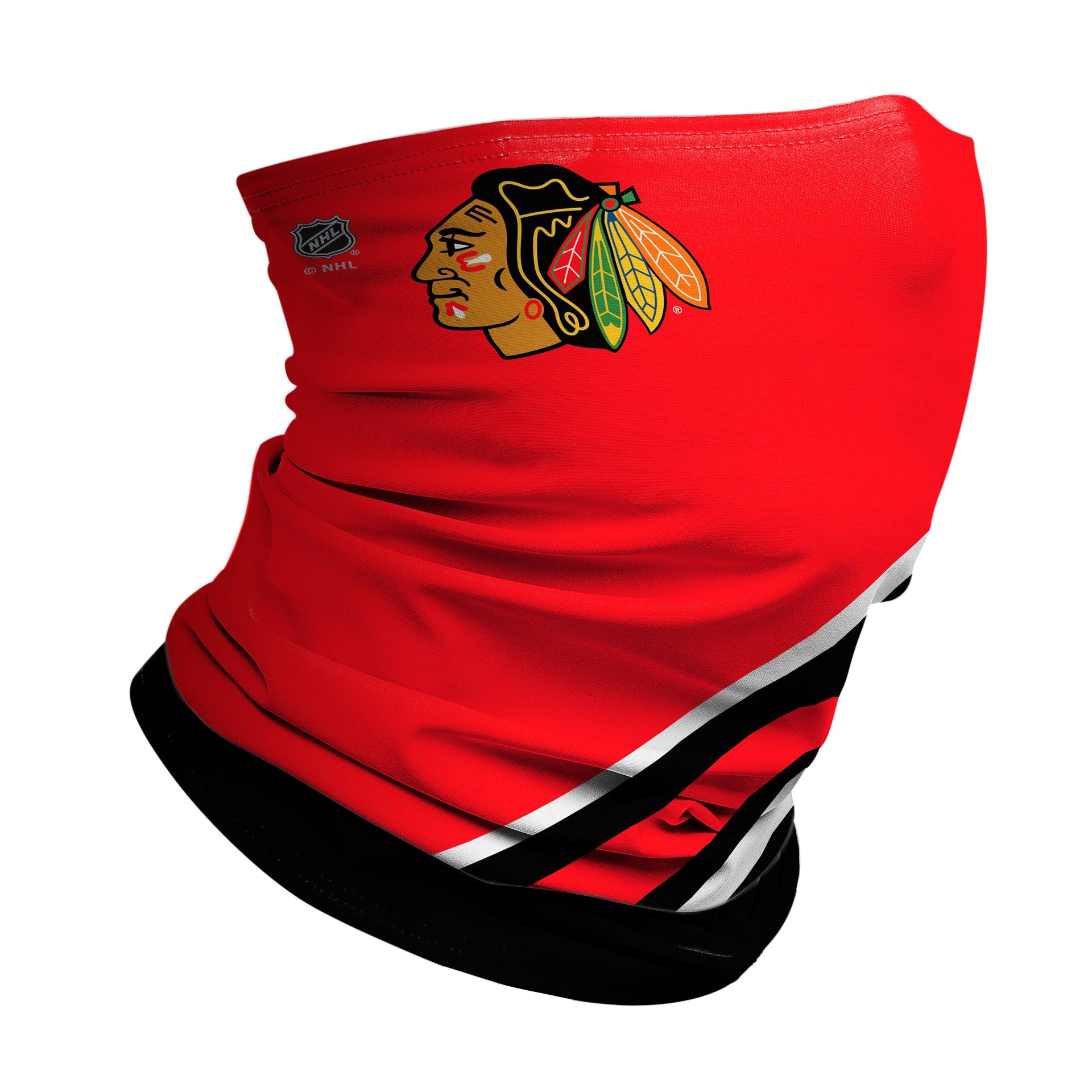 Chicago Blackhawks: Logo Stripe Winter Gaiter - View 1