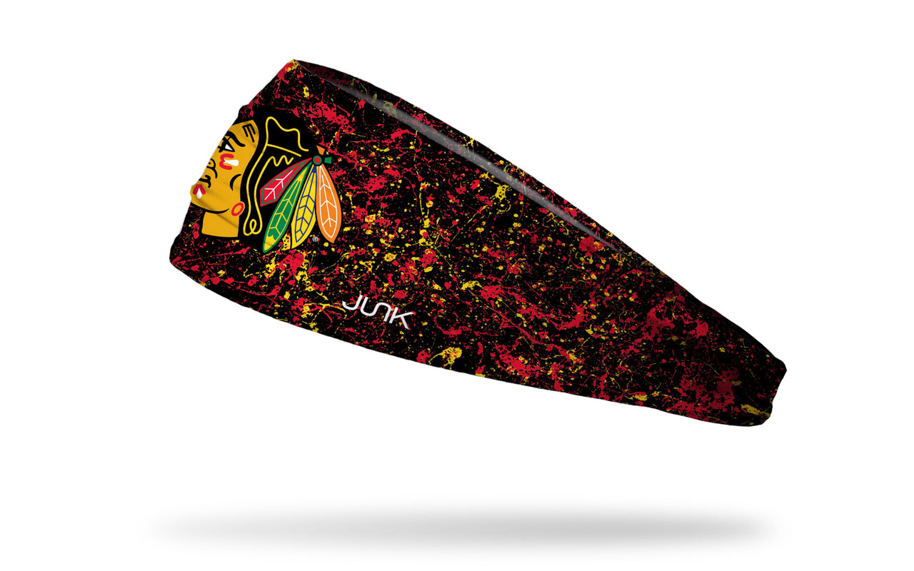Chicago Blackhawks: Splatter Big Bang Lite Headband - View 1