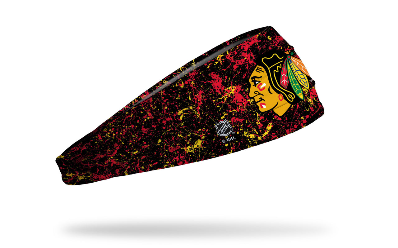 Chicago Blackhawks: Splatter Big Bang Lite Headband - View 2