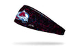 Colorado Avalanche: Black Splatter Big Bang Lite Headband - View 1