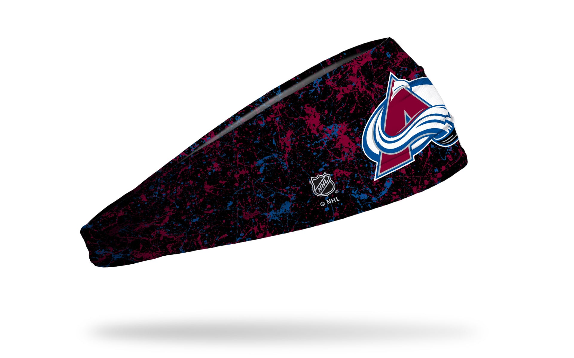 Colorado Avalanche: Black Splatter Big Bang Lite Headband - View 2