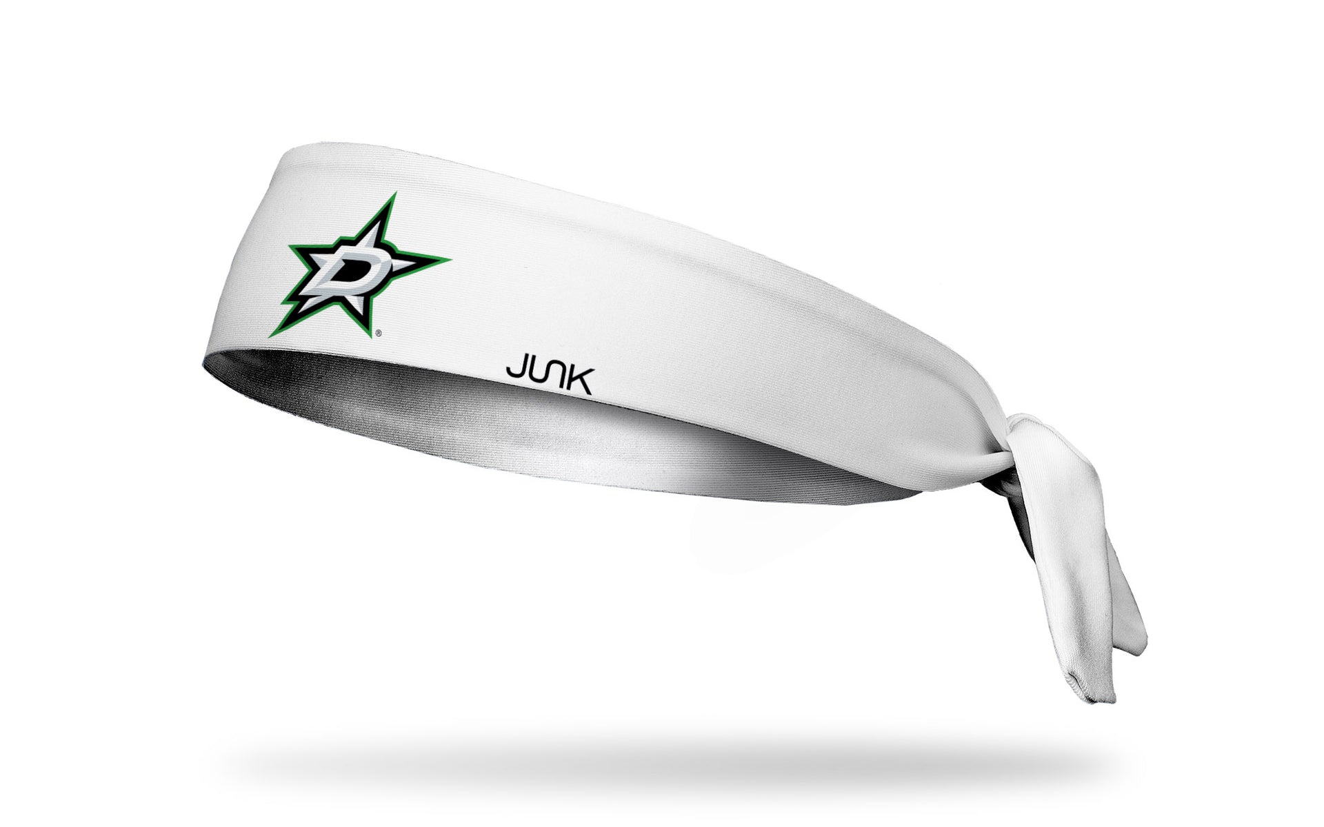 Dallas Stars: Logo White Tie Headband - View 1