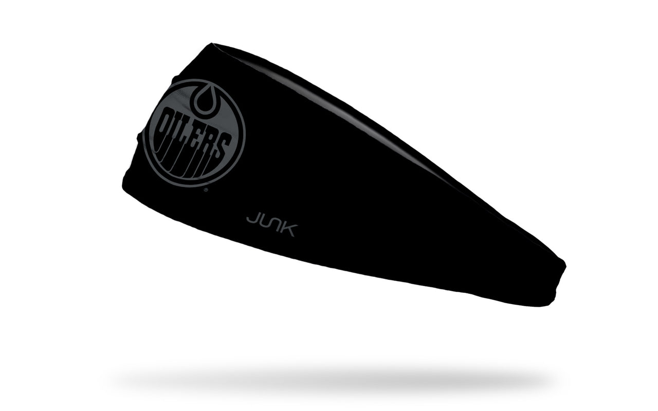 Edmonton Oilers: Gray Logo Headband - View 1