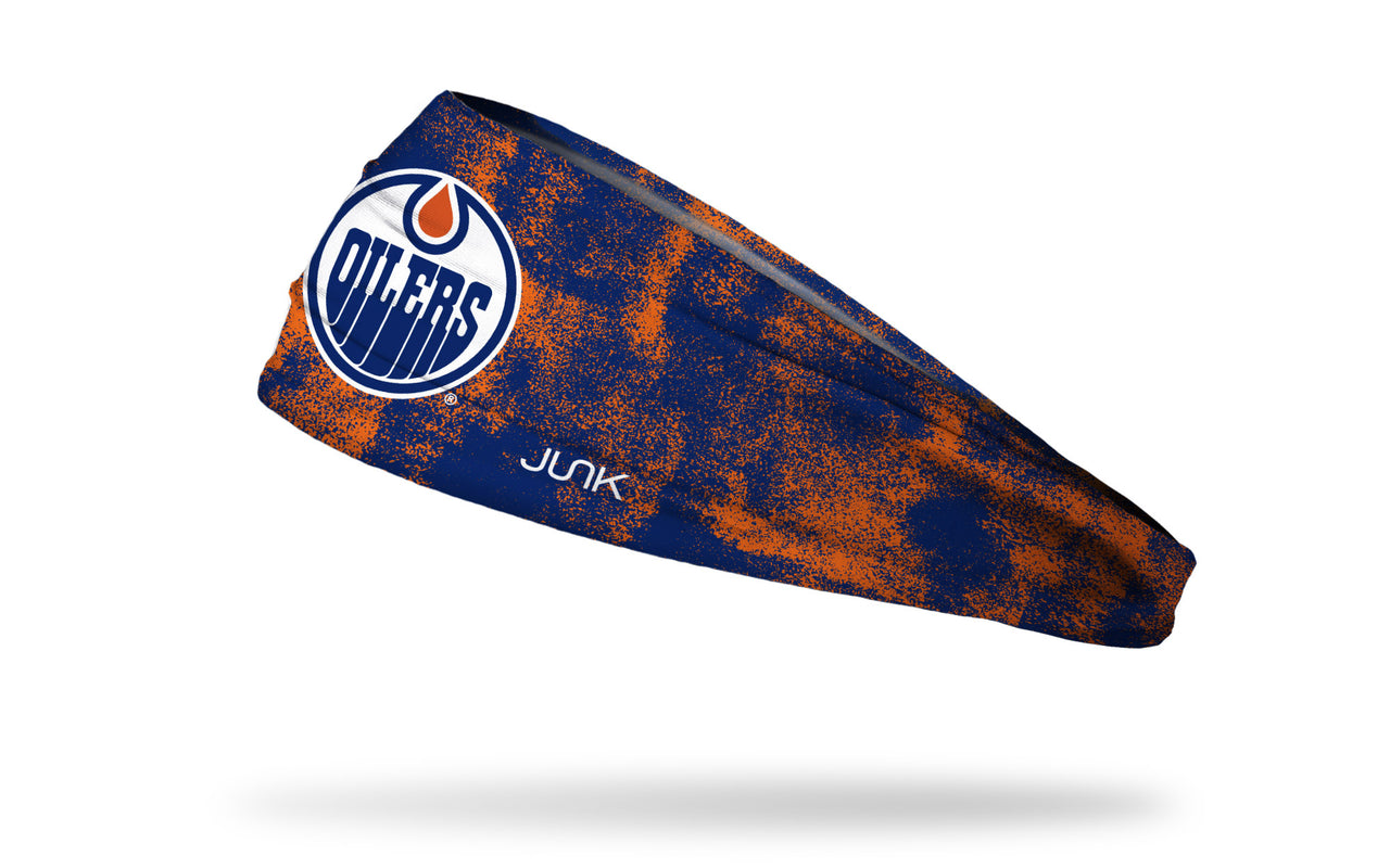 Edmonton Oilers: Grunge Big Bang Lite Headband - View 1