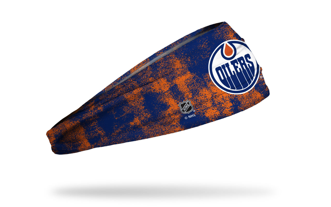 Edmonton Oilers: Grunge Big Bang Lite Headband - View 2