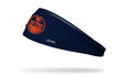 Edmonton Oilers: Logo Navy Big Bang Lite Headband - View 1
