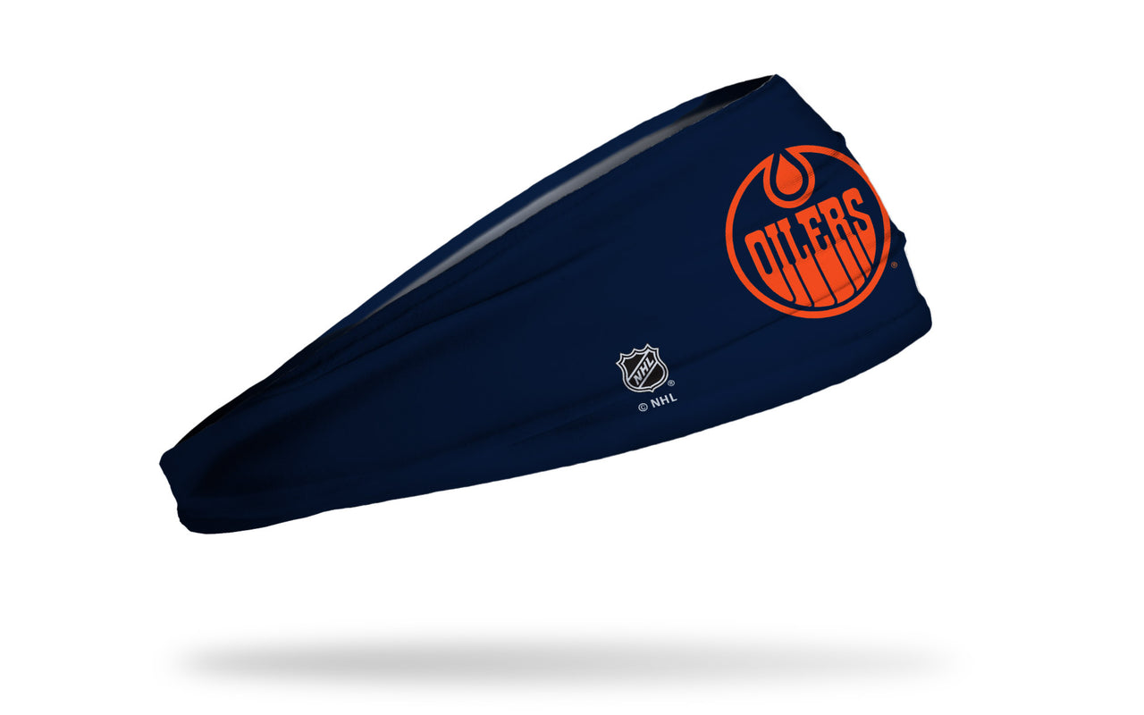 Edmonton Oilers: Logo Navy Headband - View 2