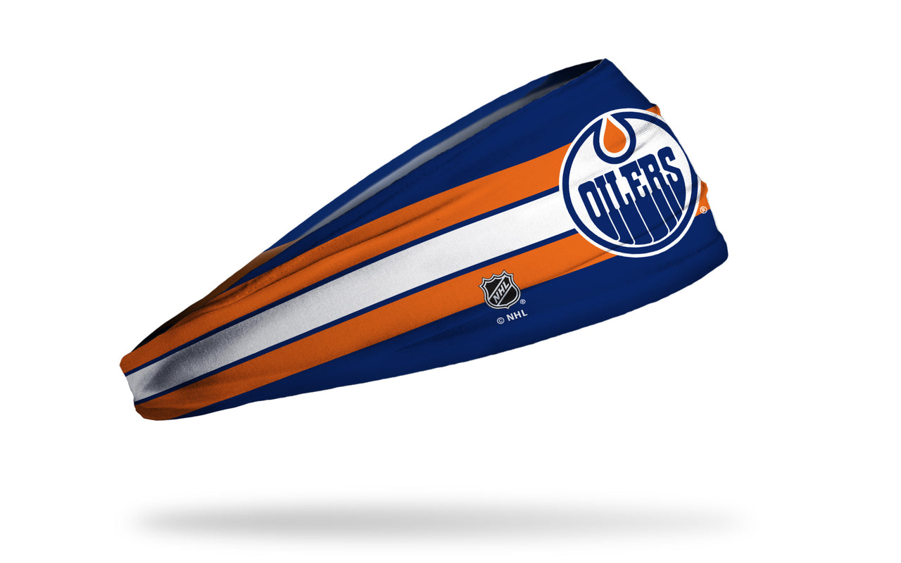 Edmonton Oilers: Stripe Big Bang Lite Headband - View 2