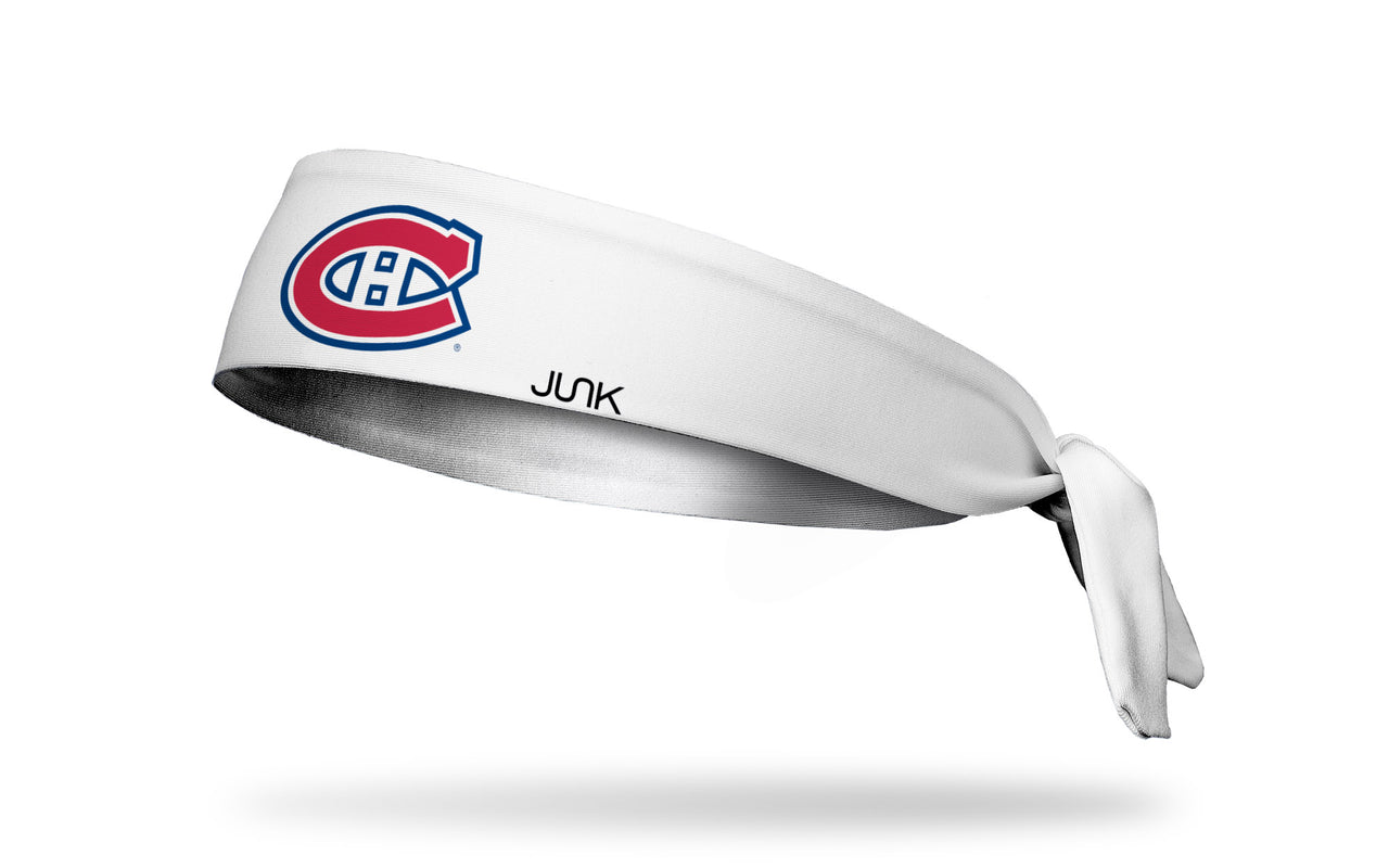 Montreal Canadiens: Logo White Flex Tie Headband - View 1