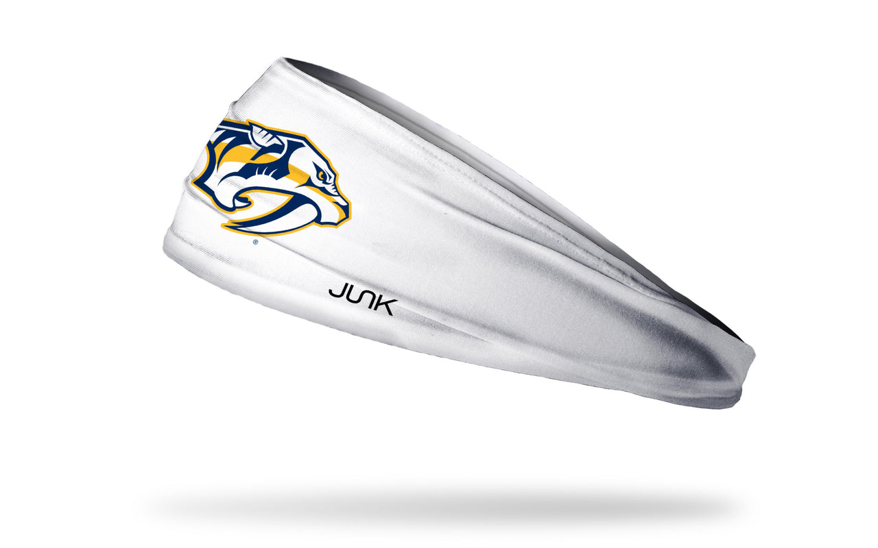 Nashville Predators: Logo White Headband - View 1