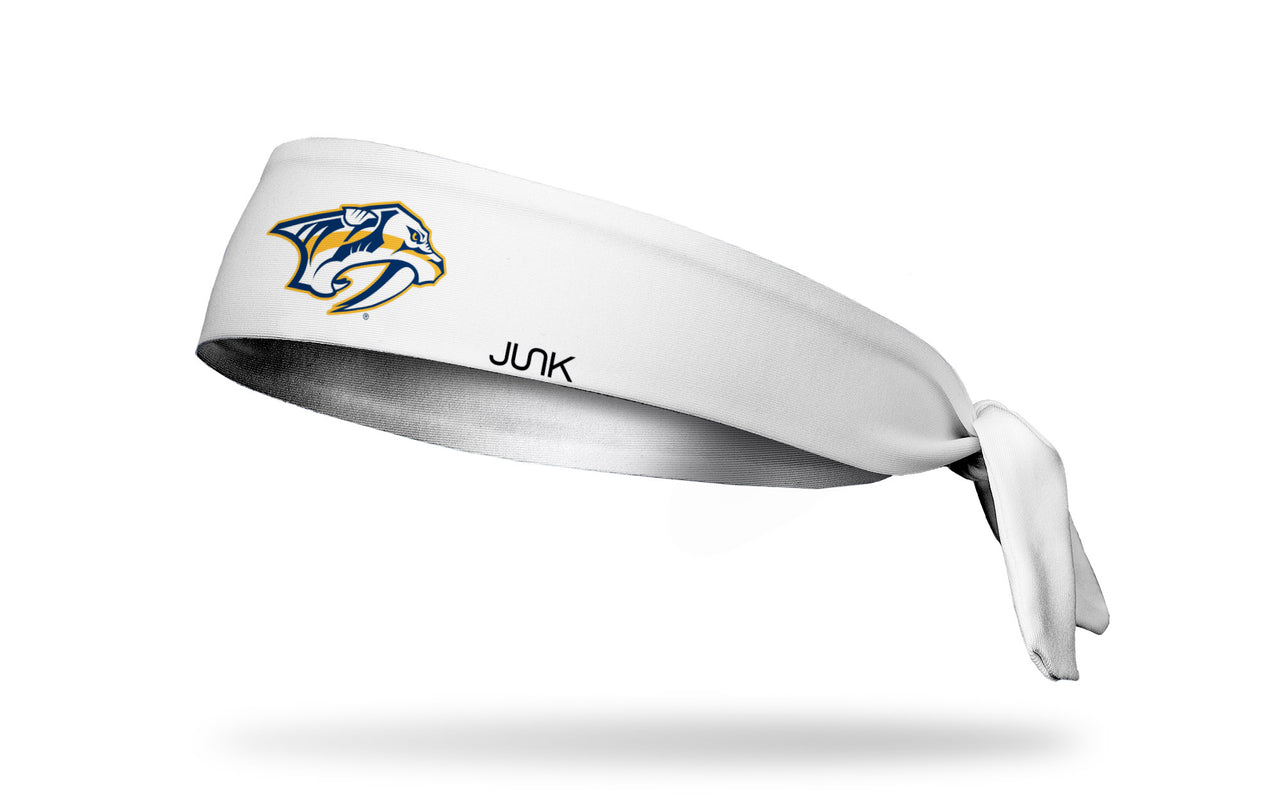 Nashville Predators: Logo White Tie Headband - View 1