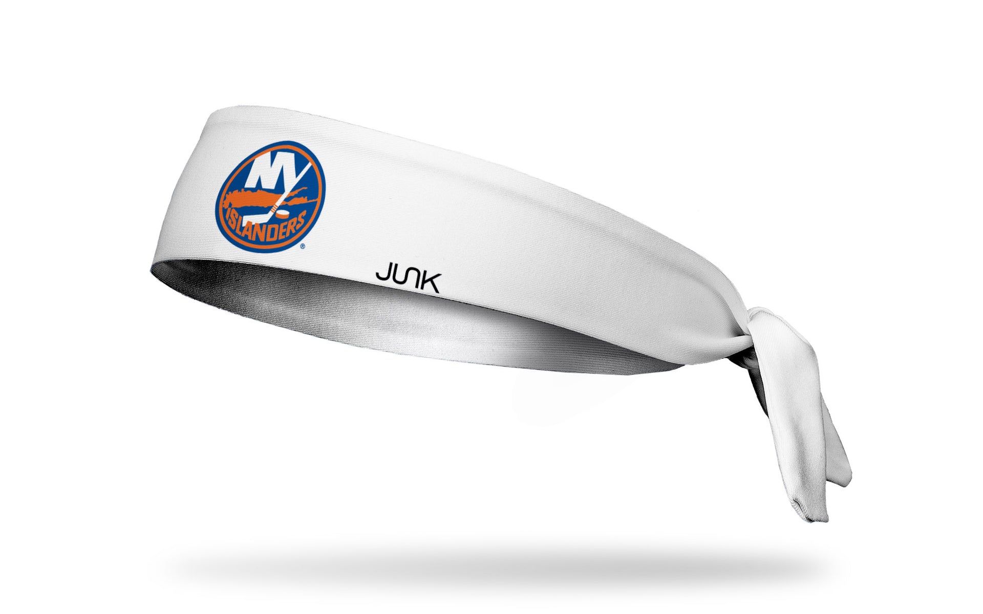 New York Islanders: Logo White Flex Tie Headband - View 1