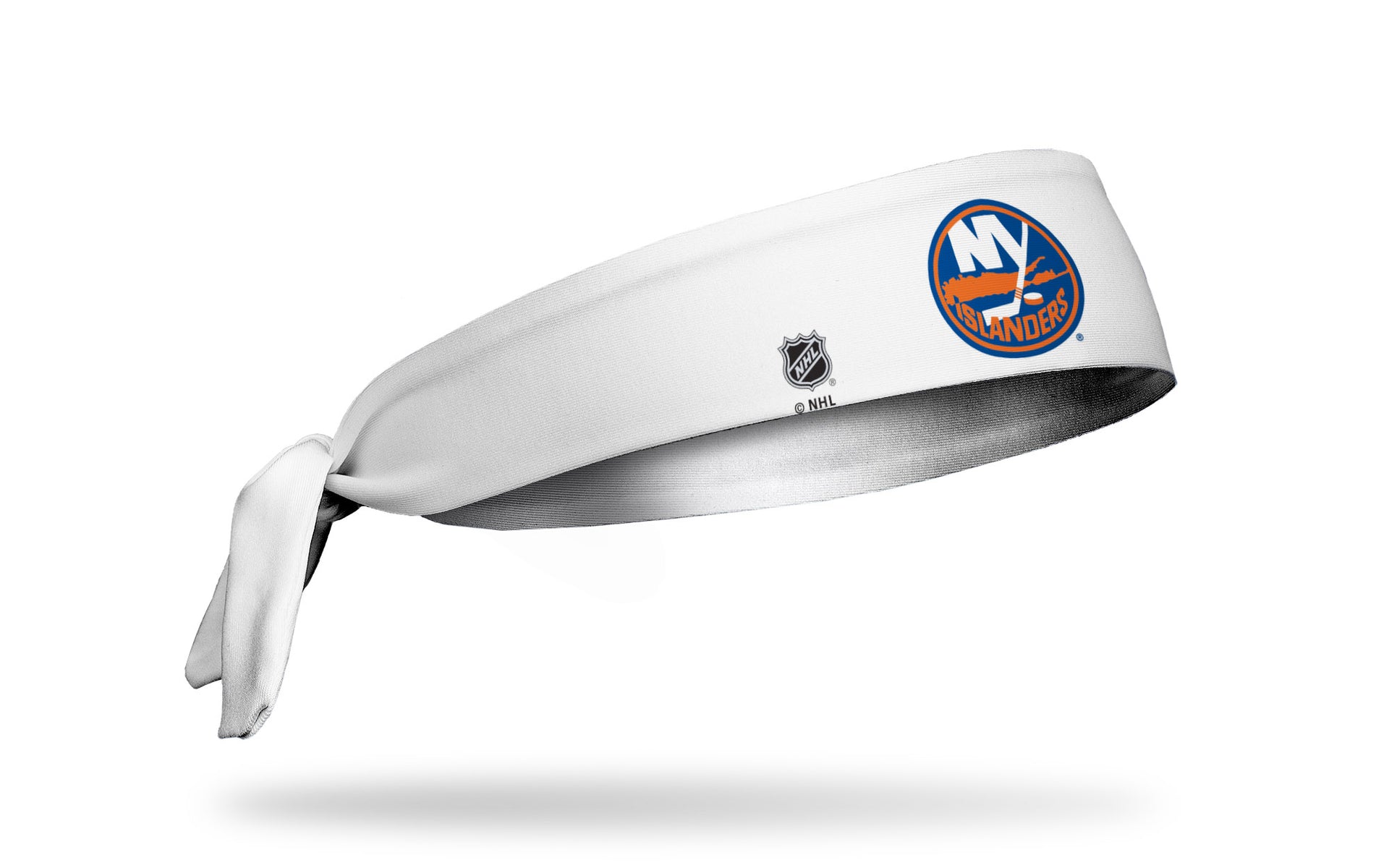 New York Islanders: Logo White Tie Headband - View 2