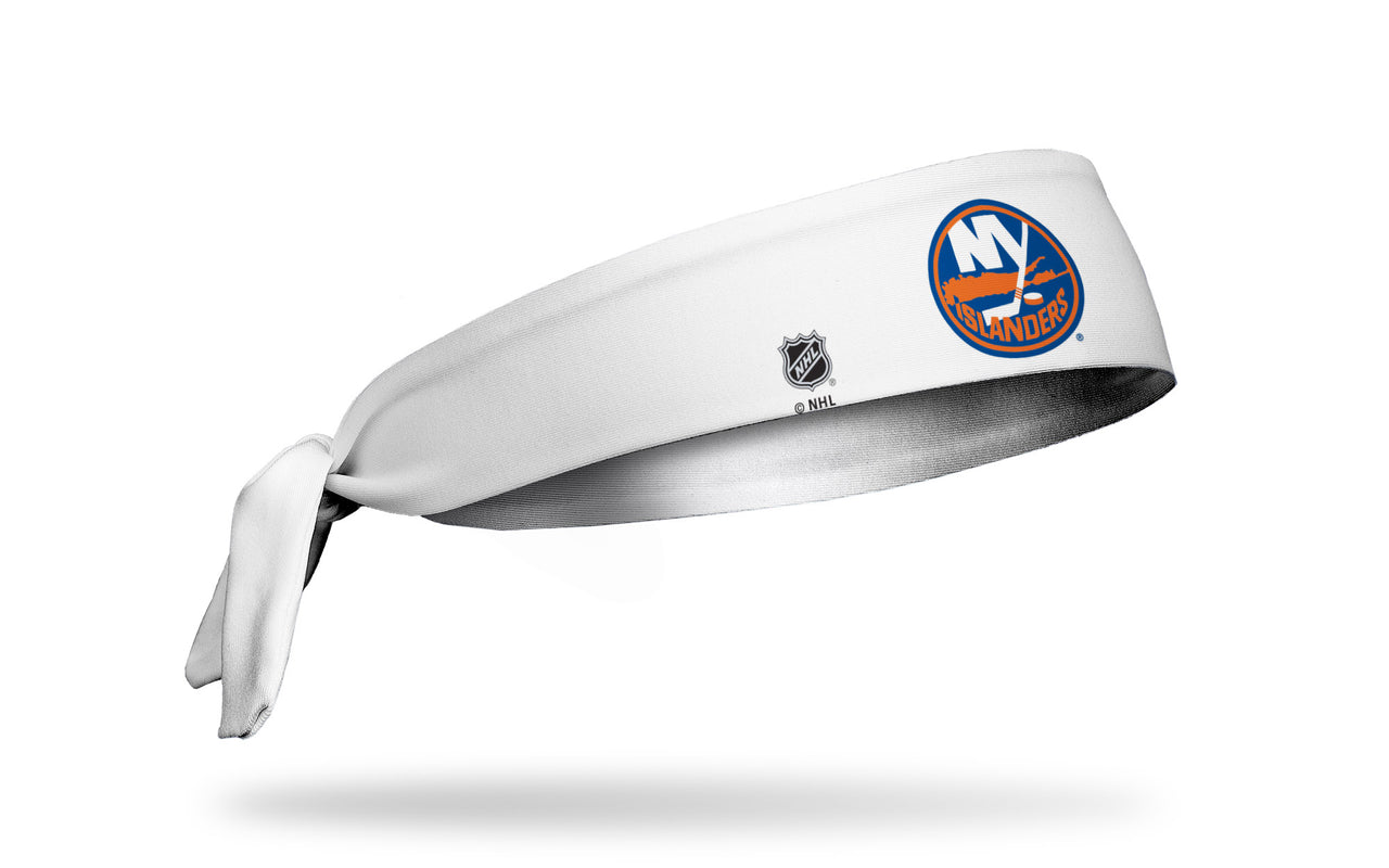 New York Islanders: Logo White Flex Tie Headband - View 2