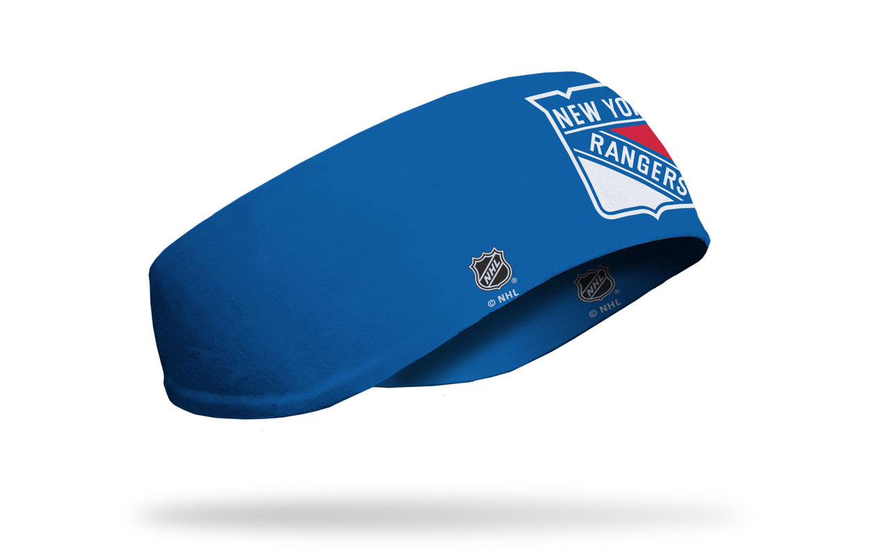 New York Rangers: Logo Blue Ear Warmer - View 1