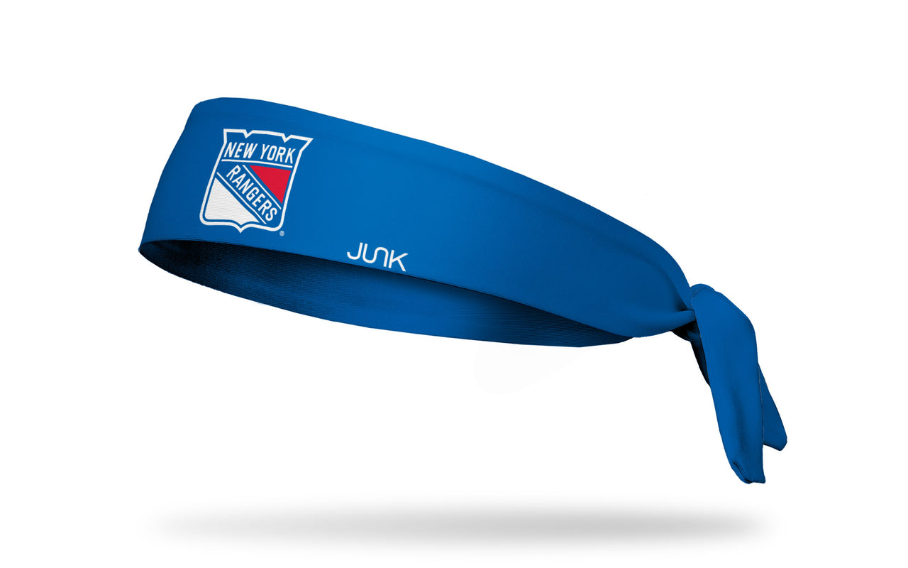 New York Rangers: Logo Blue Tie Headband - View 1