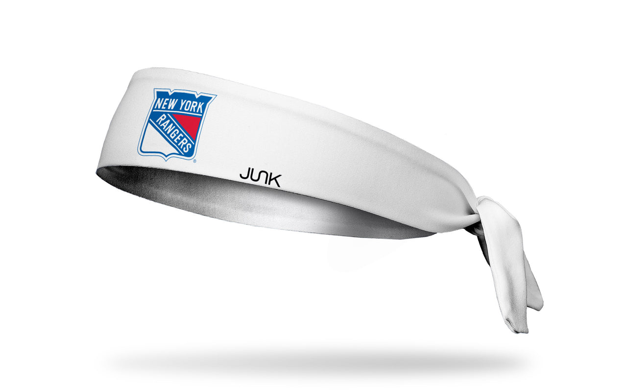 New York Rangers: Logo White Flex Tie Headband - View 1