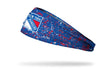 New York Rangers: Splatter Big Bang Lite Headband - View 1