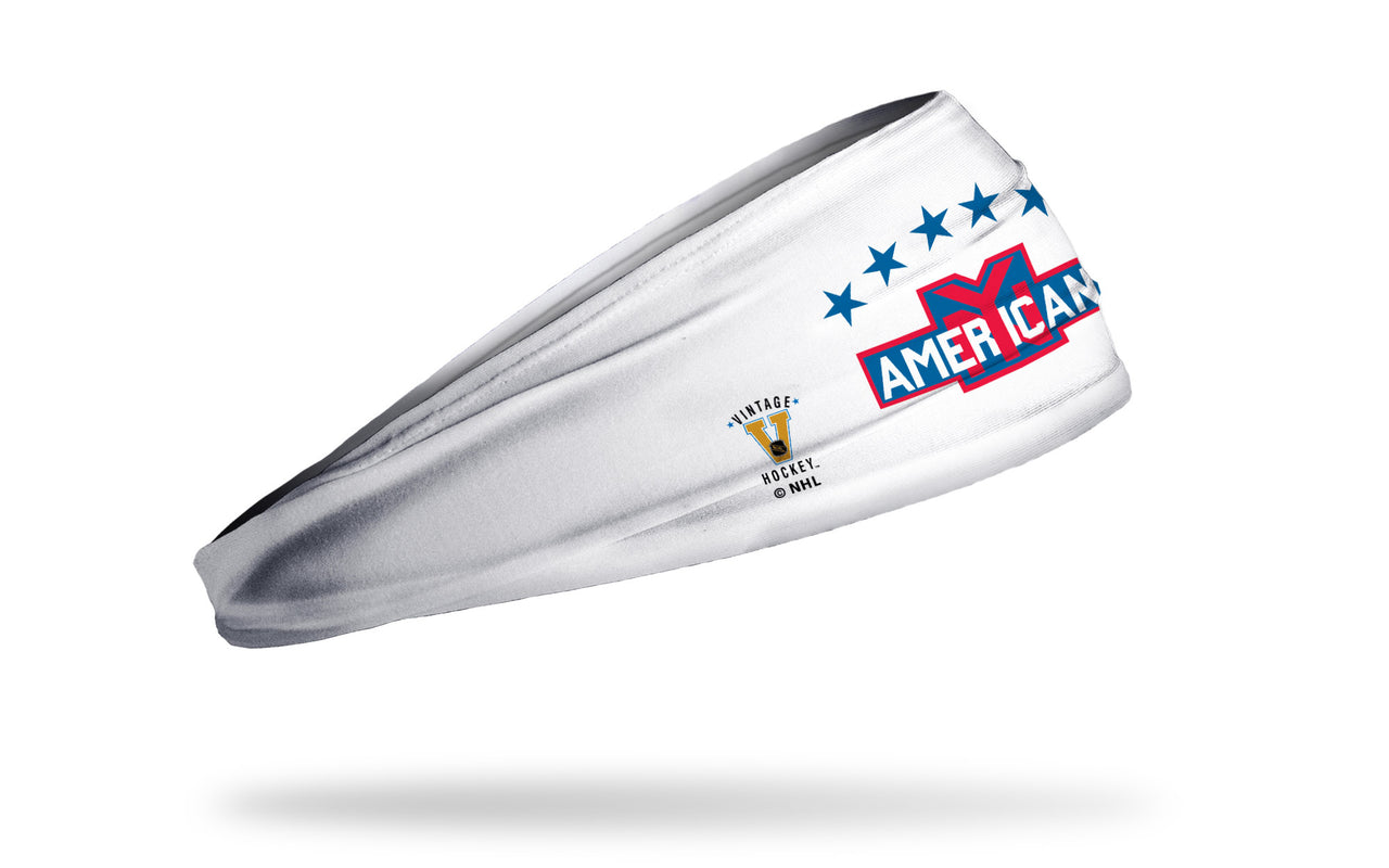 New York Rangers: Vintage White Big Bang Lite Headband - View 2