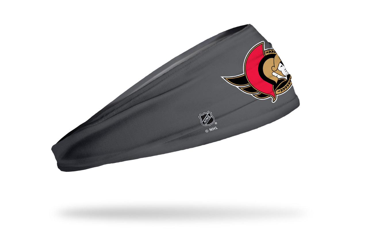 Ottawa Senators: Logo Gray Headband - View 2