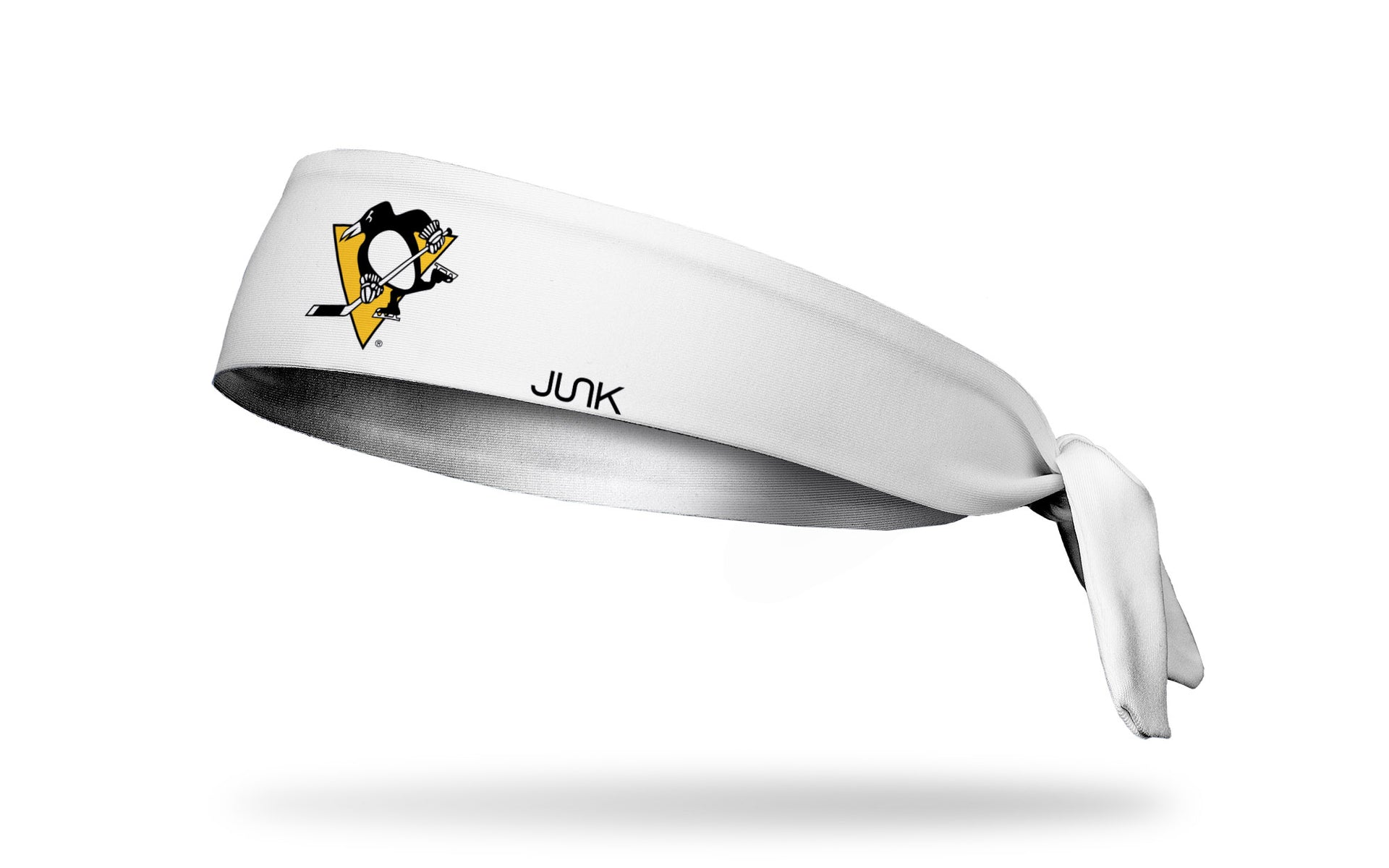 Pittsburgh Penguins: Logo White Tie Headband - View 1