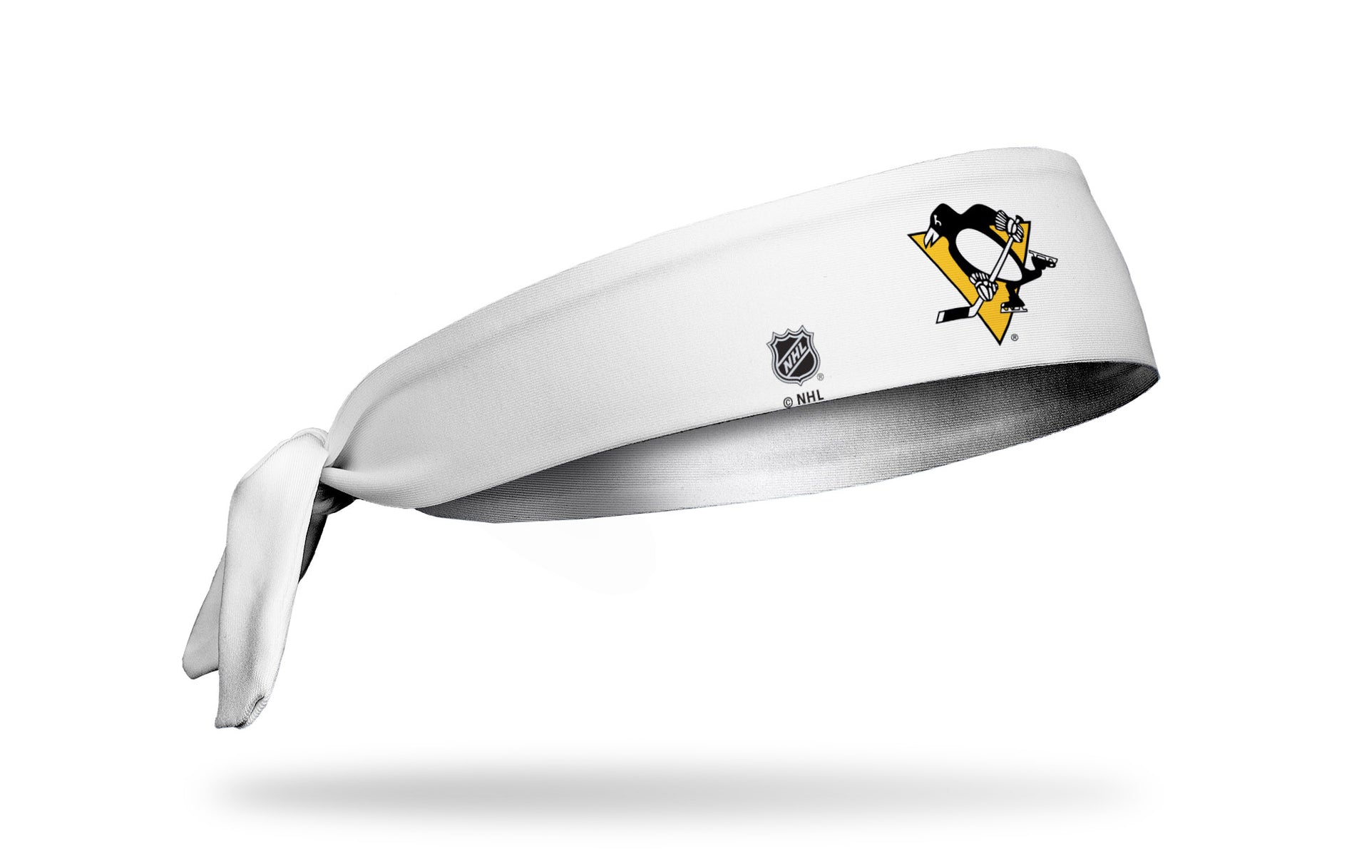 Pittsburgh Penguins: Logo White Tie Headband - View 2