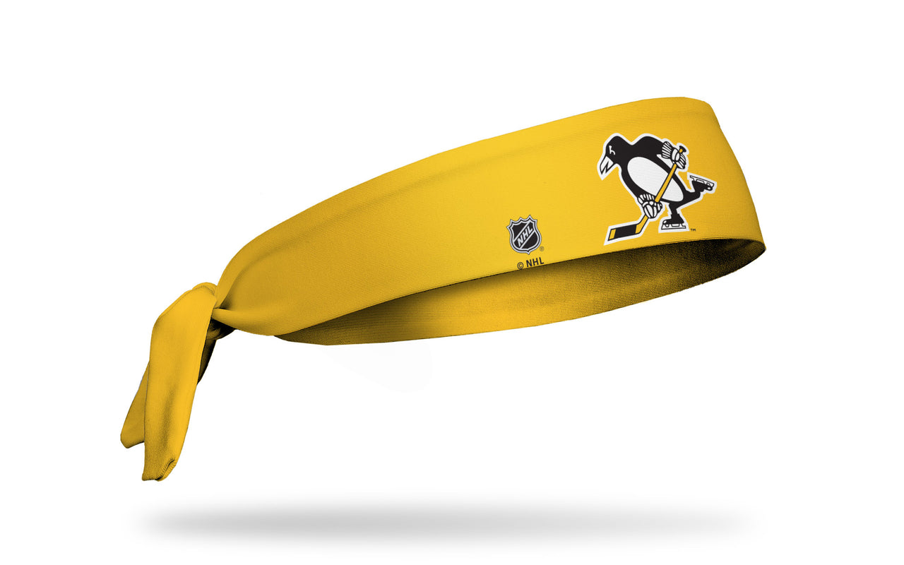 Pittsburgh Penguins: Logo Yellow Tie Headband - View 2