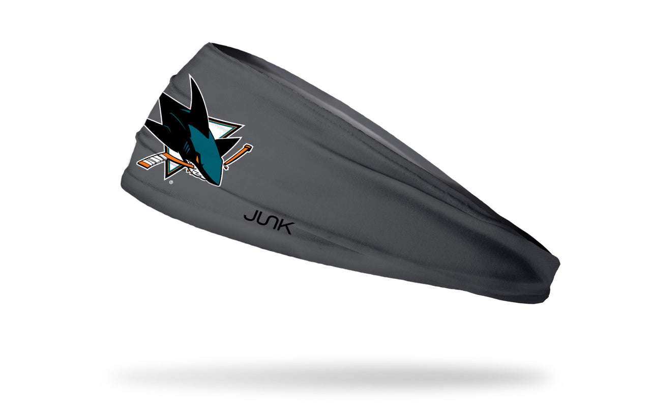 San Jose Sharks: Logo Gray Headband