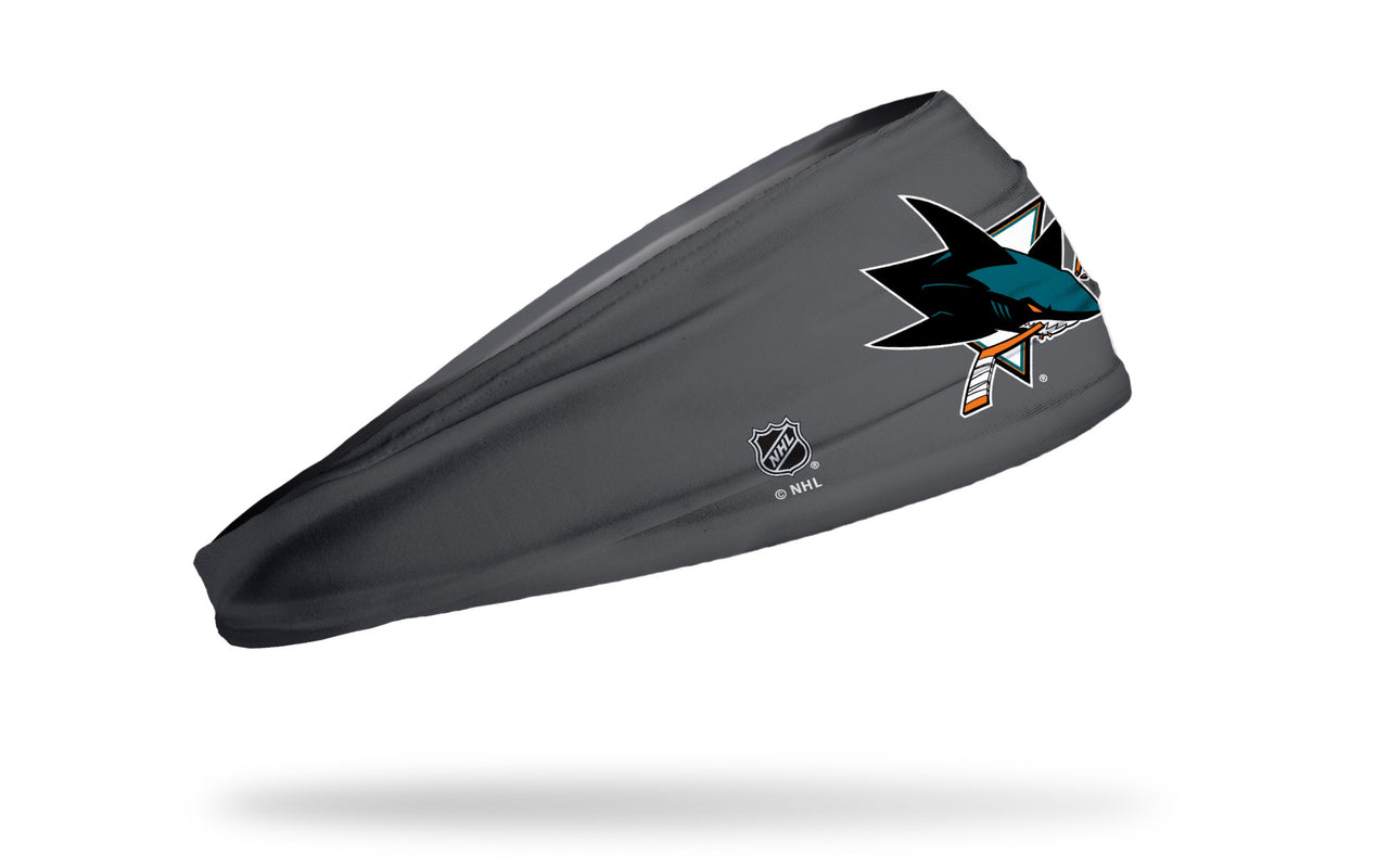 San Jose Sharks: Logo Gray Headband