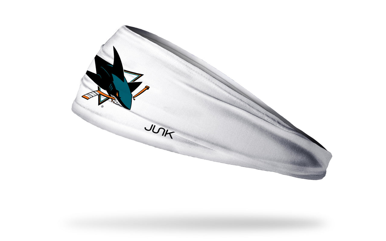 San Jose Sharks: Logo White Big Bang Lite Headband - View 1
